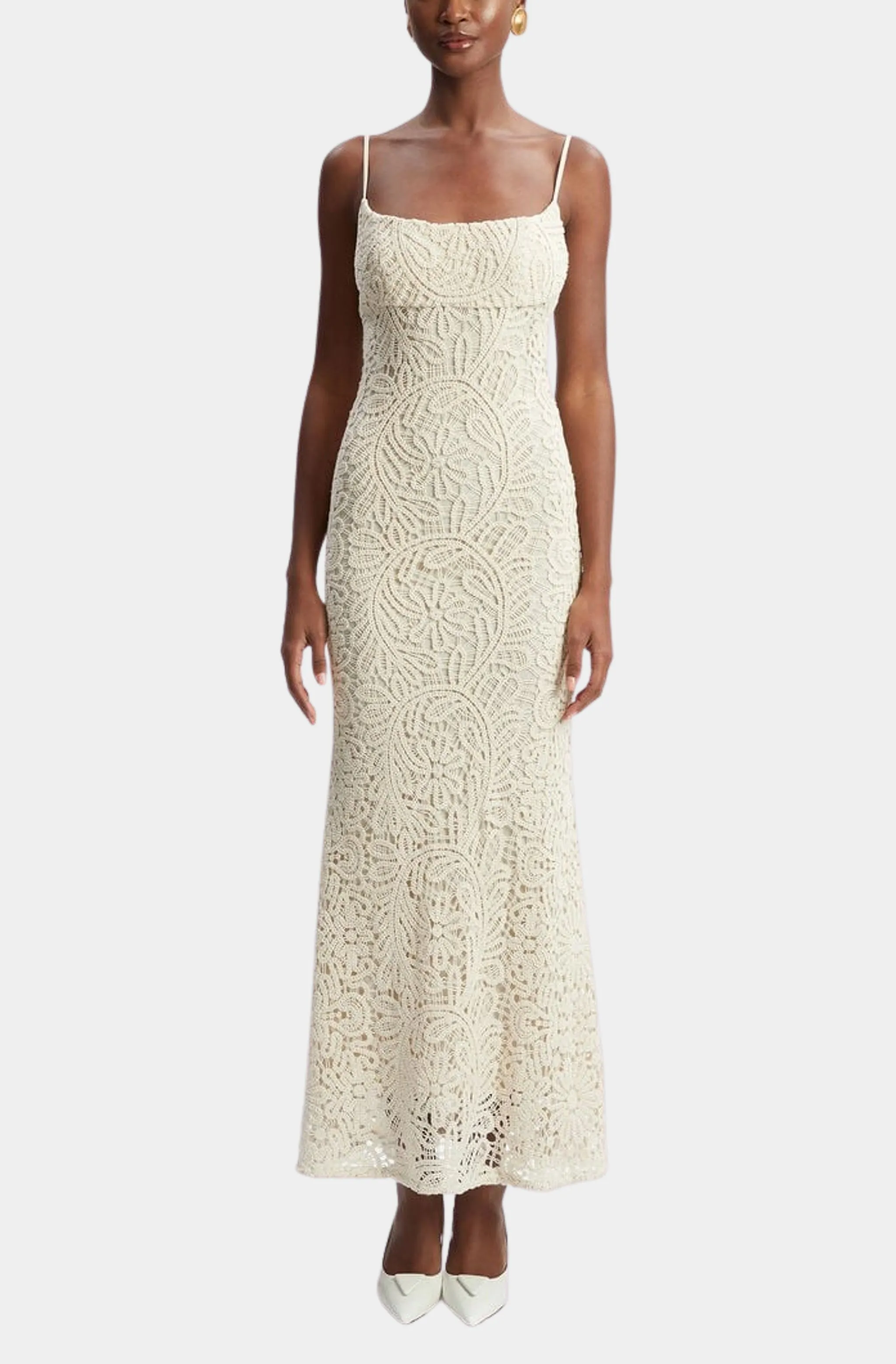 Adoni Crochet Midi Dress