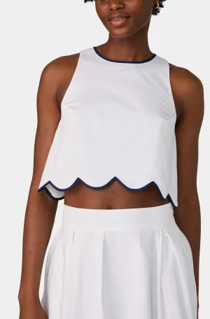 Alexis Cotton Scallop Top