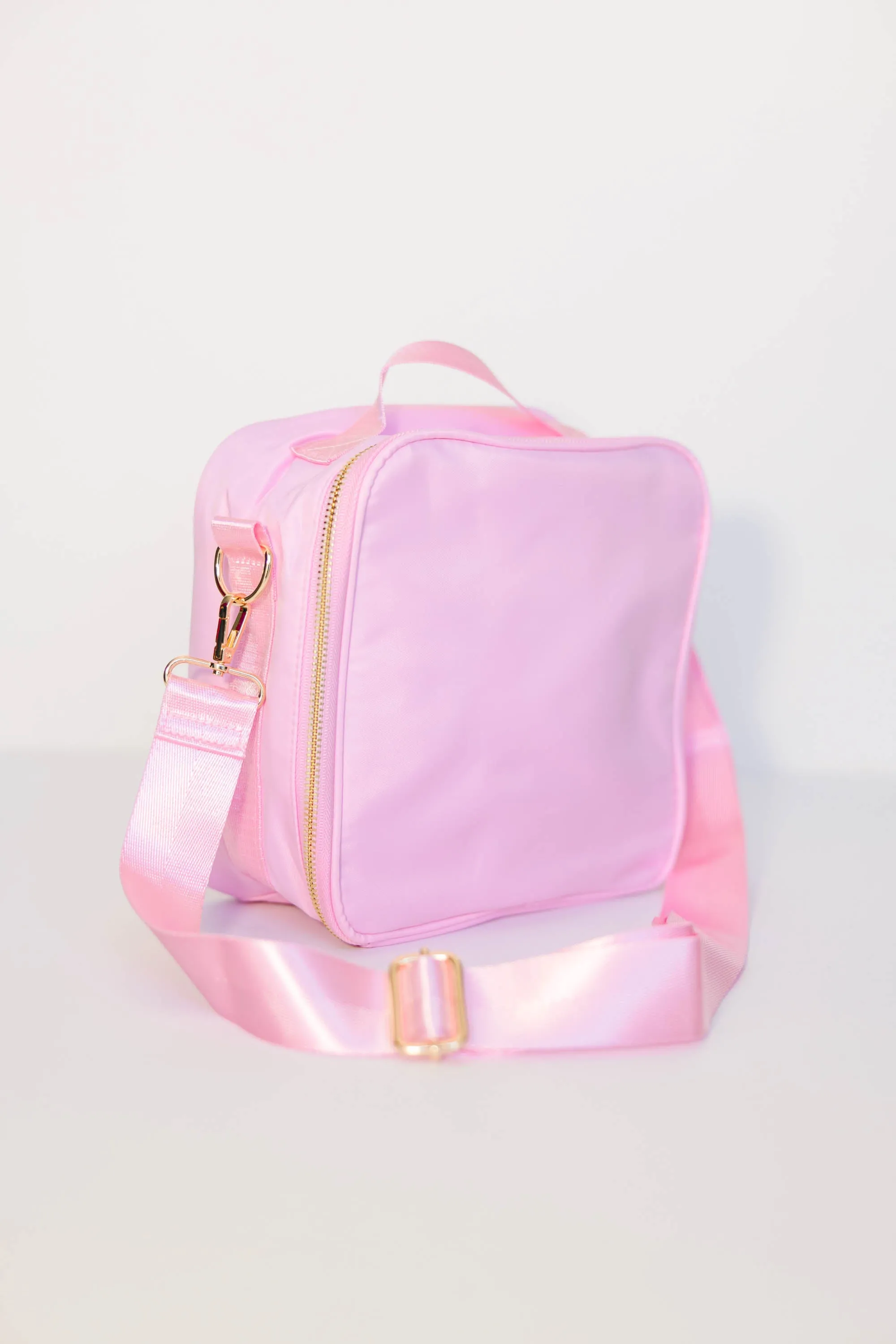 All Packed Up Baby Pink Varsity Lunchbox