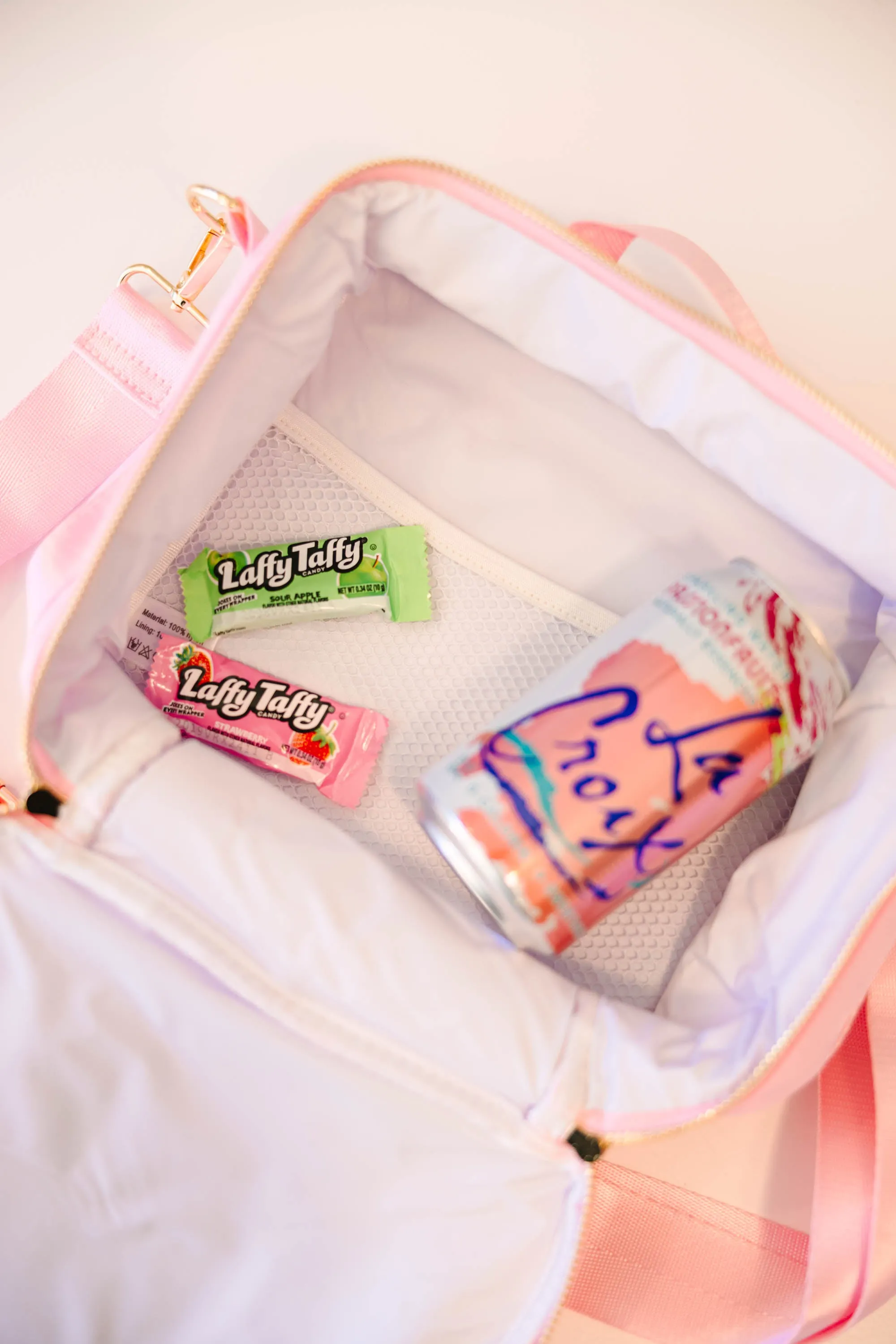 All Packed Up Baby Pink Varsity Lunchbox