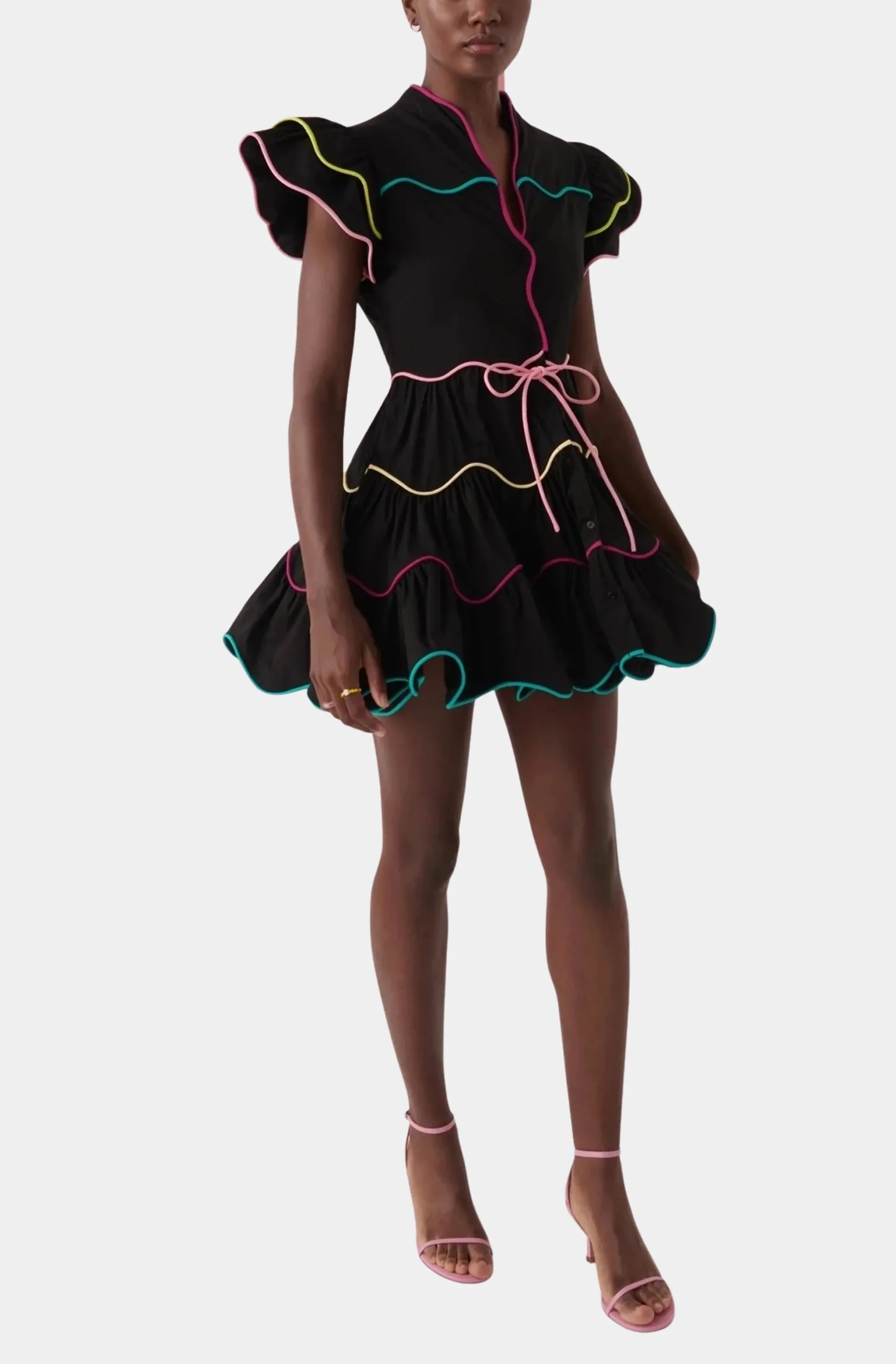 Baba Cay Black Short Dress