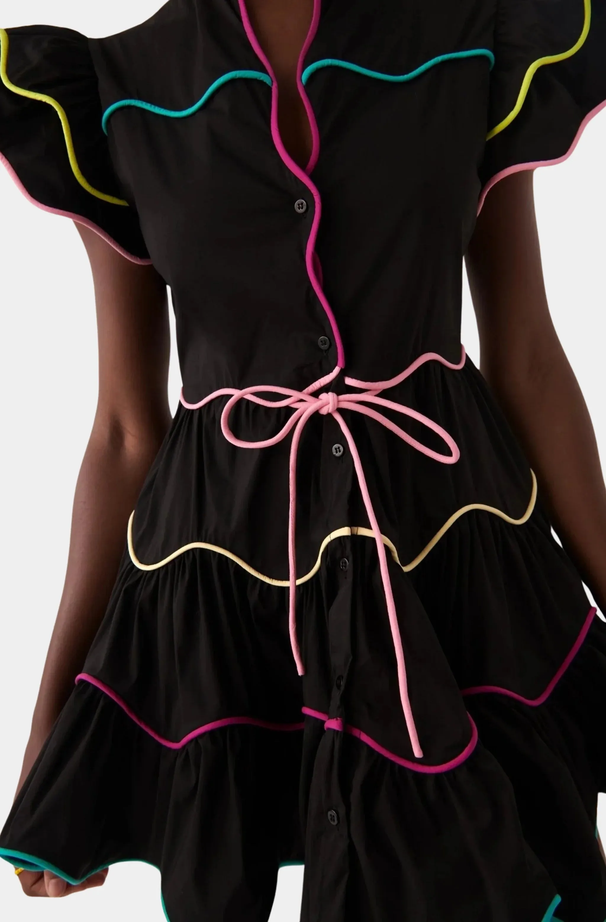Baba Cay Black Short Dress