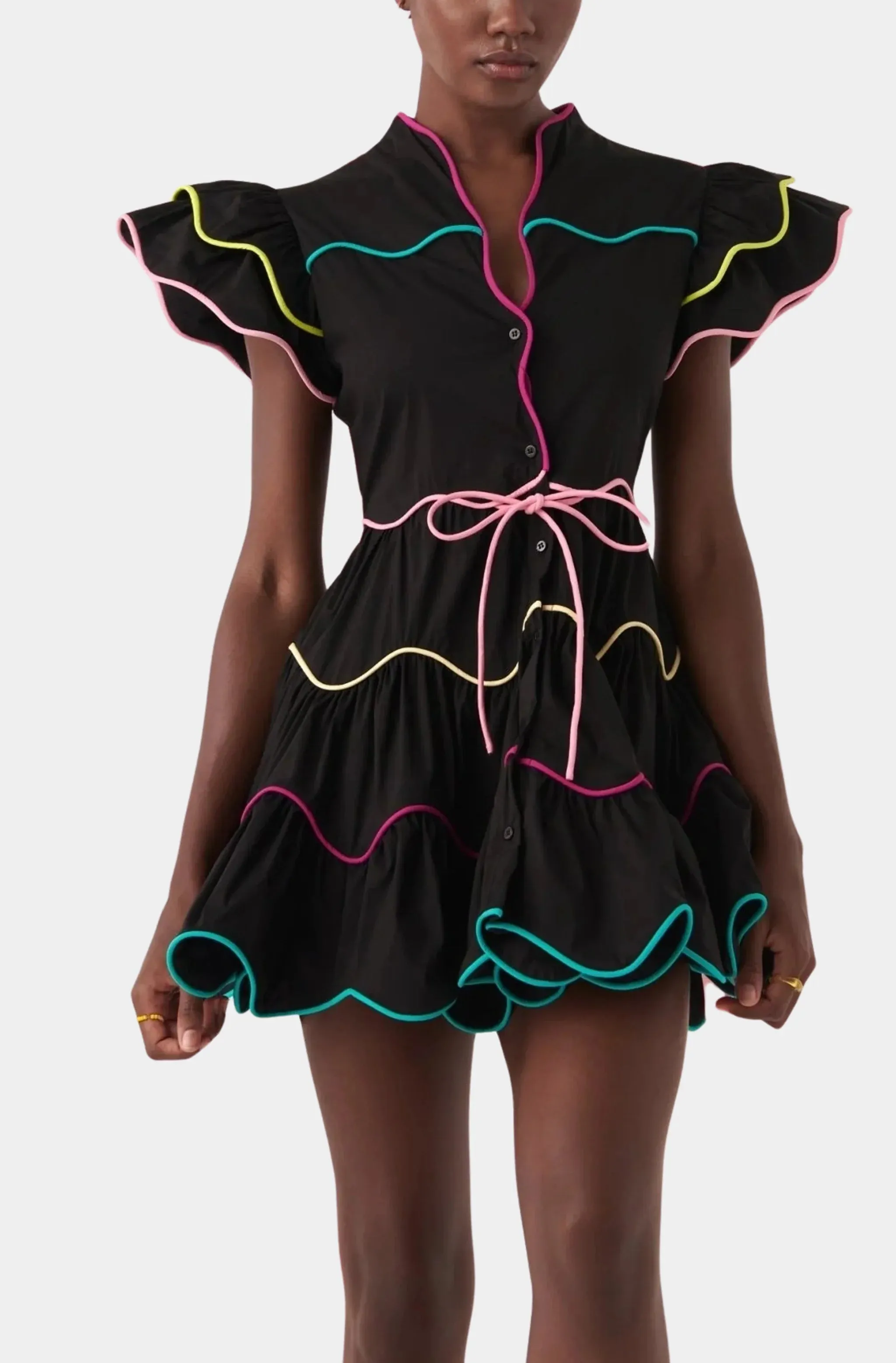 Baba Cay Black Short Dress