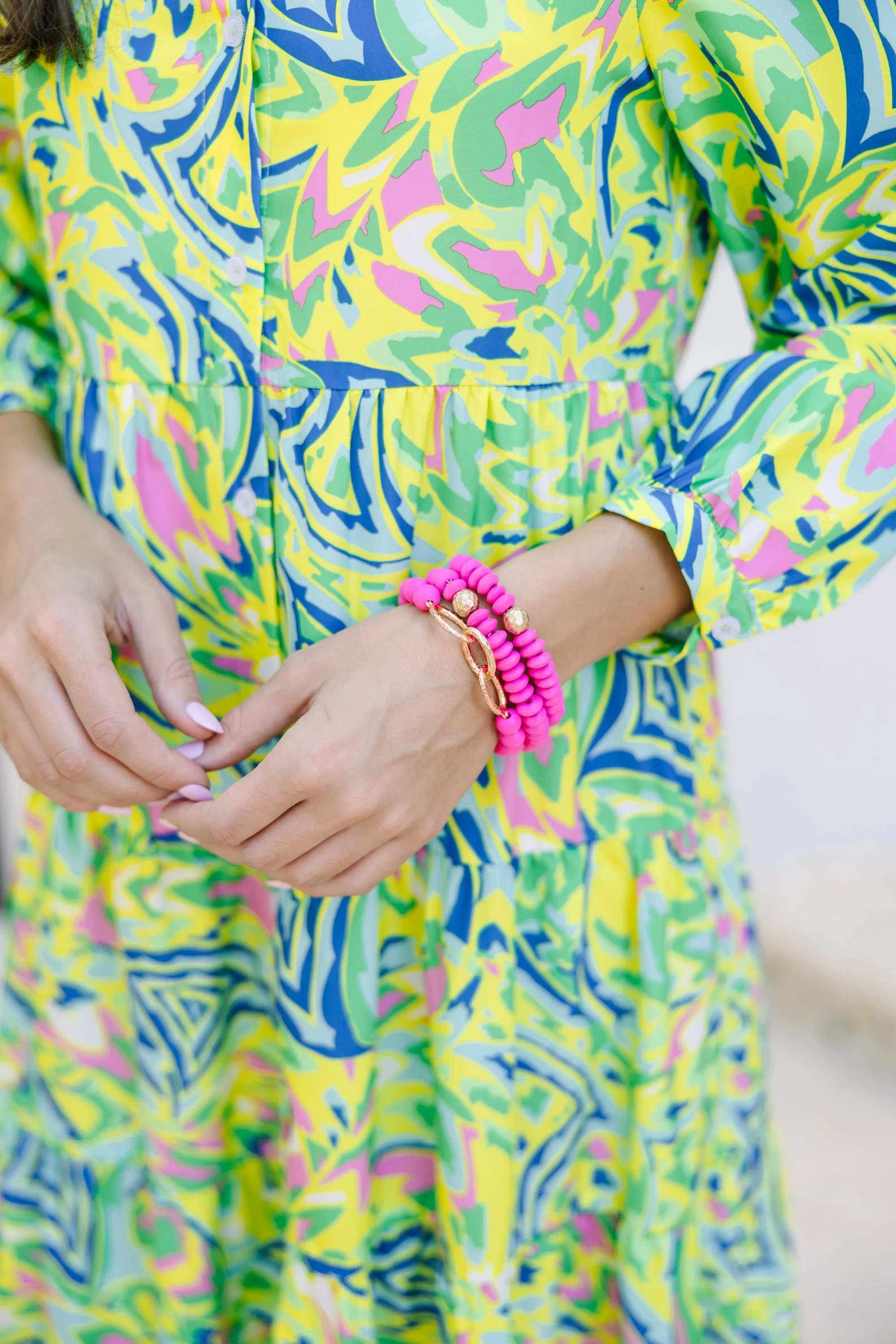 Back To You Fuchsia Pink Bracelet