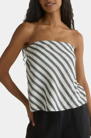Bias Strapless Top