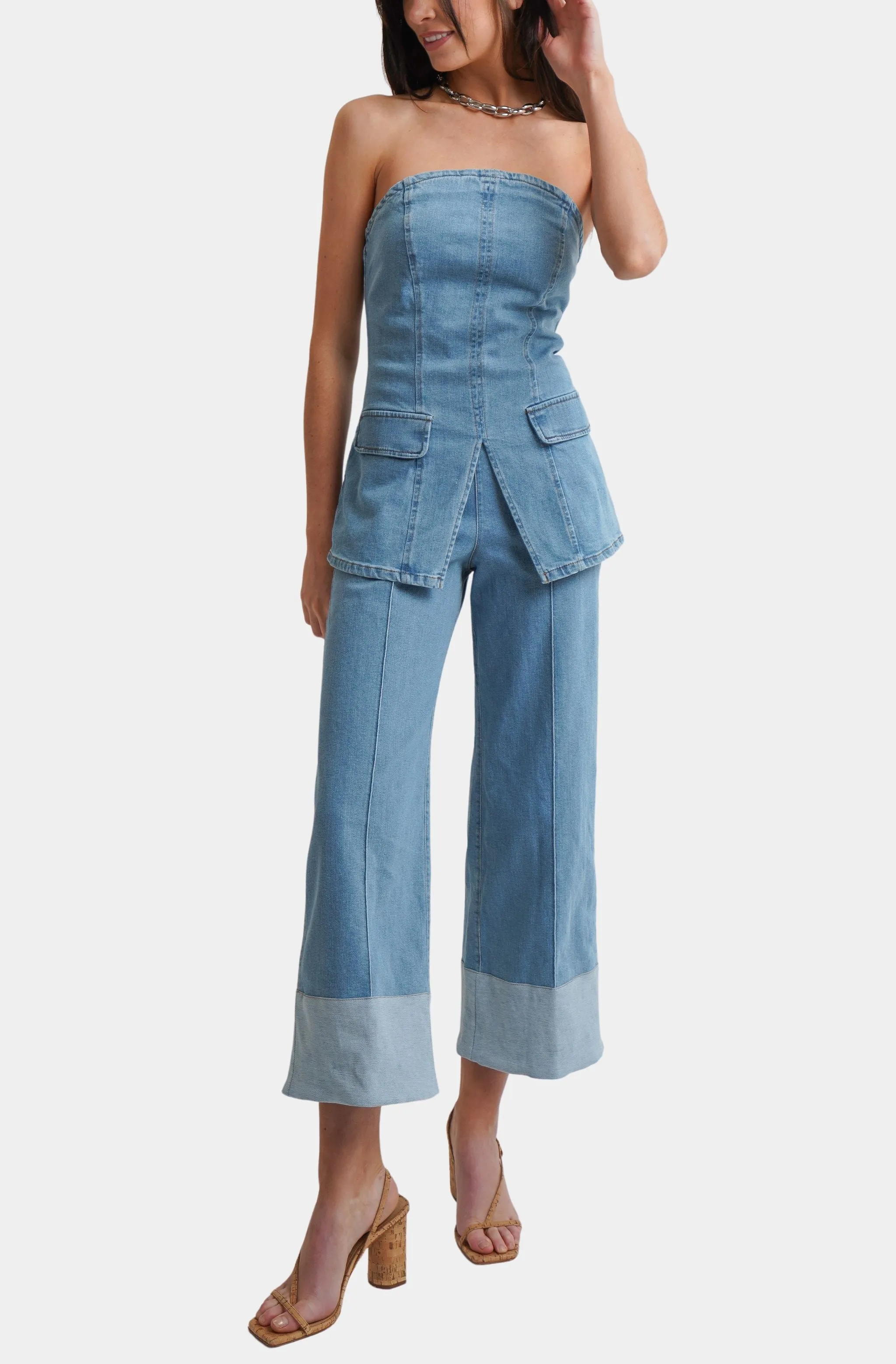 Brigitte Denim Top