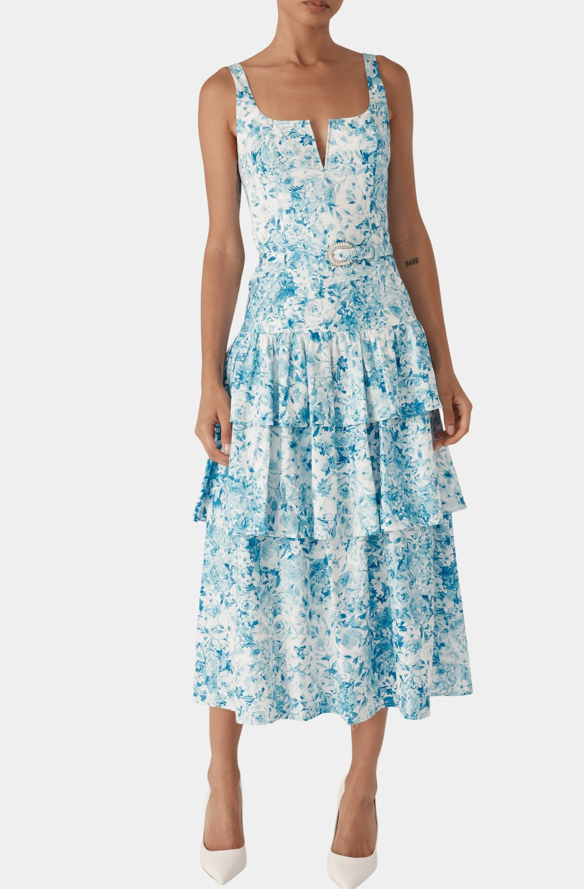Celeste Floral Poplin Dress