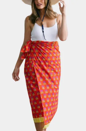 Cherry Marigold Sarong