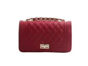 Cityscape Purse - Burgundy
