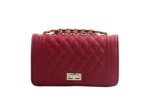 Cityscape Purse - Burgundy