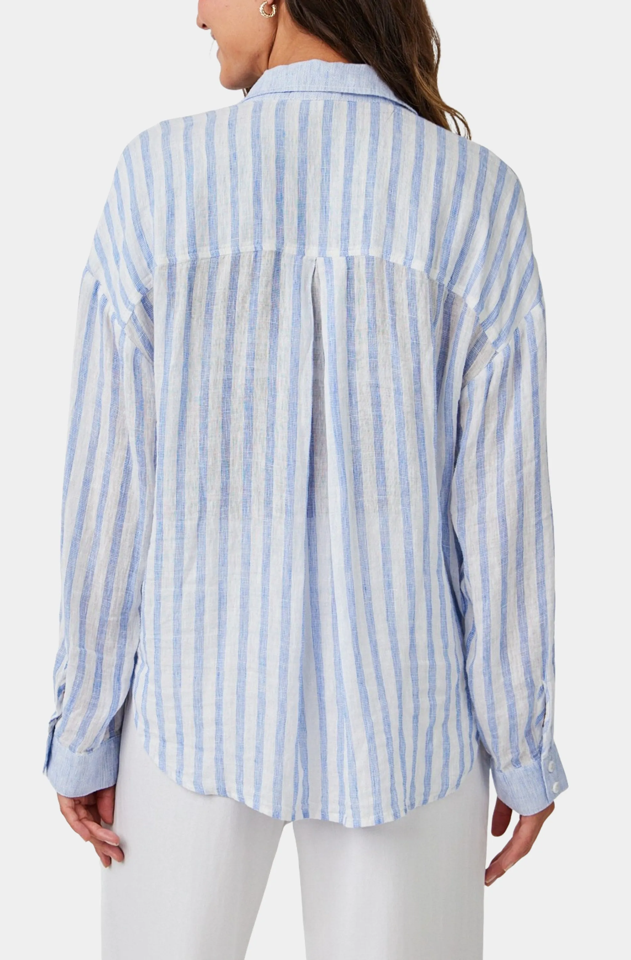 Contrast Pocket Boyfriend Shirt