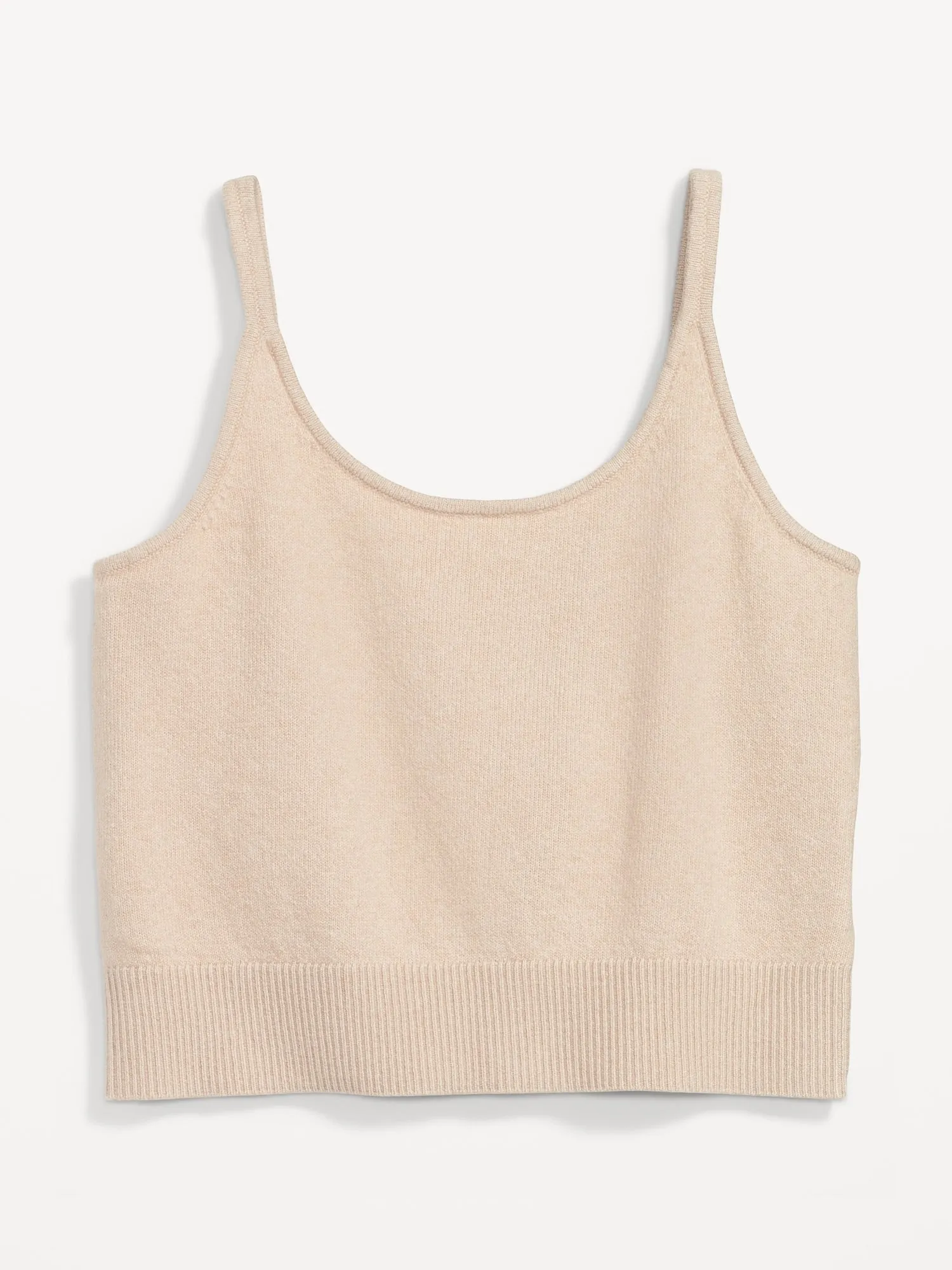 Cozy Cropped Sweater Tank Top for Women Old-Navy