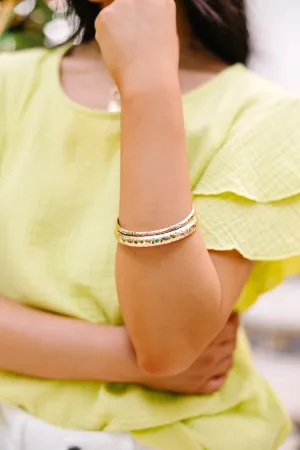 Double Dose Of Fun Gold Bangle Set
