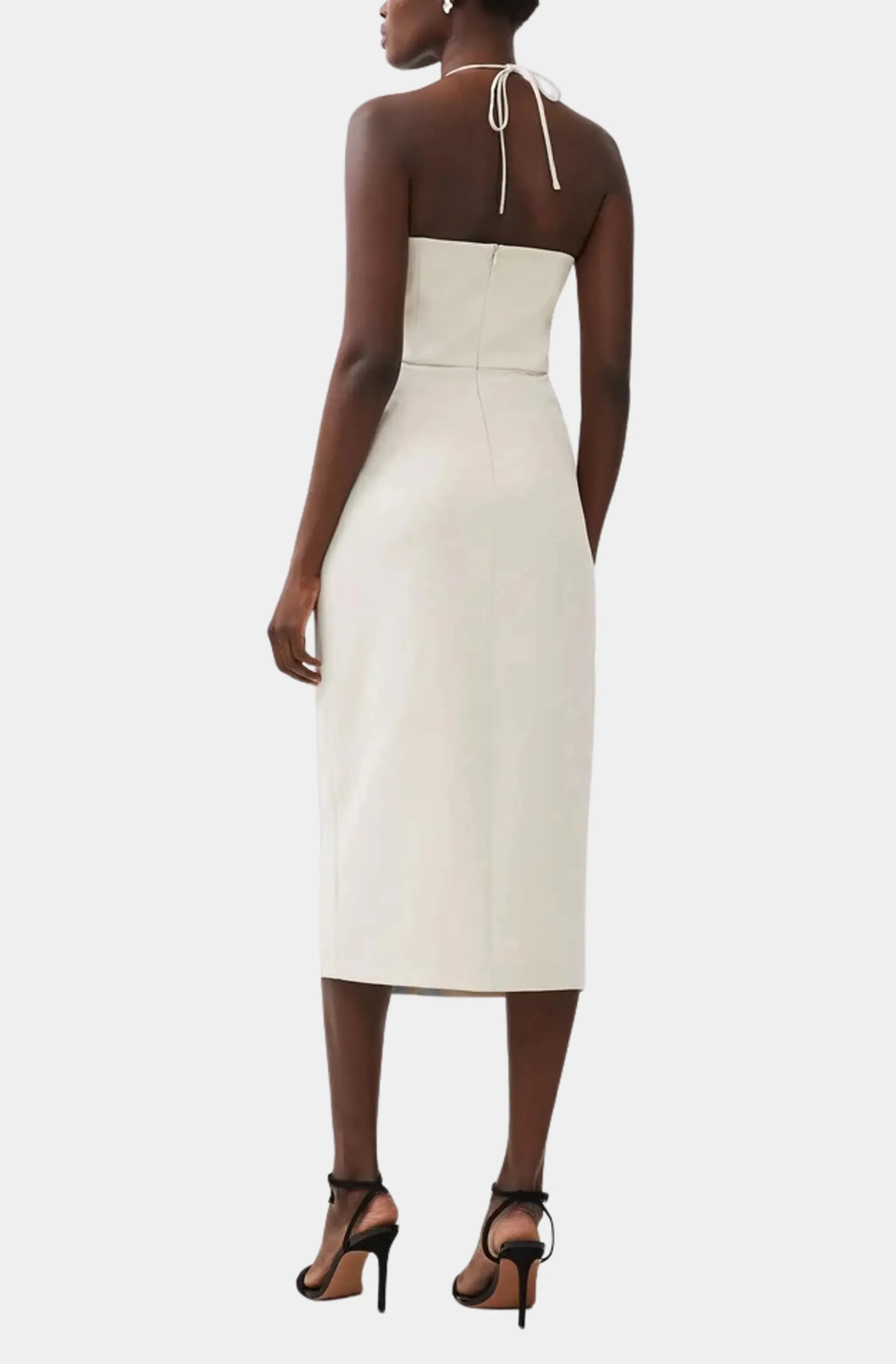 Echo Crepe Halter Dress
