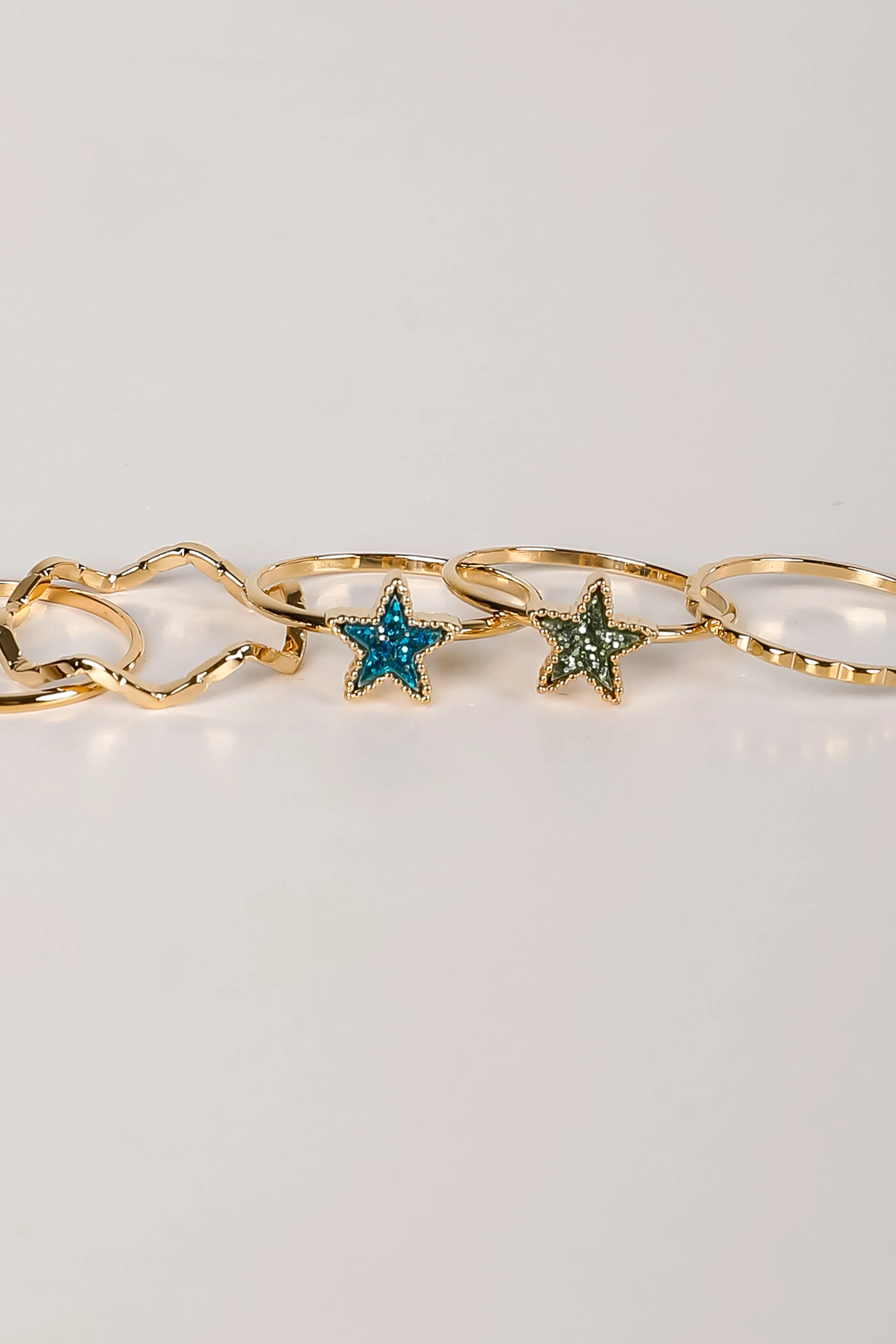 Erin Gold Star Ring Set