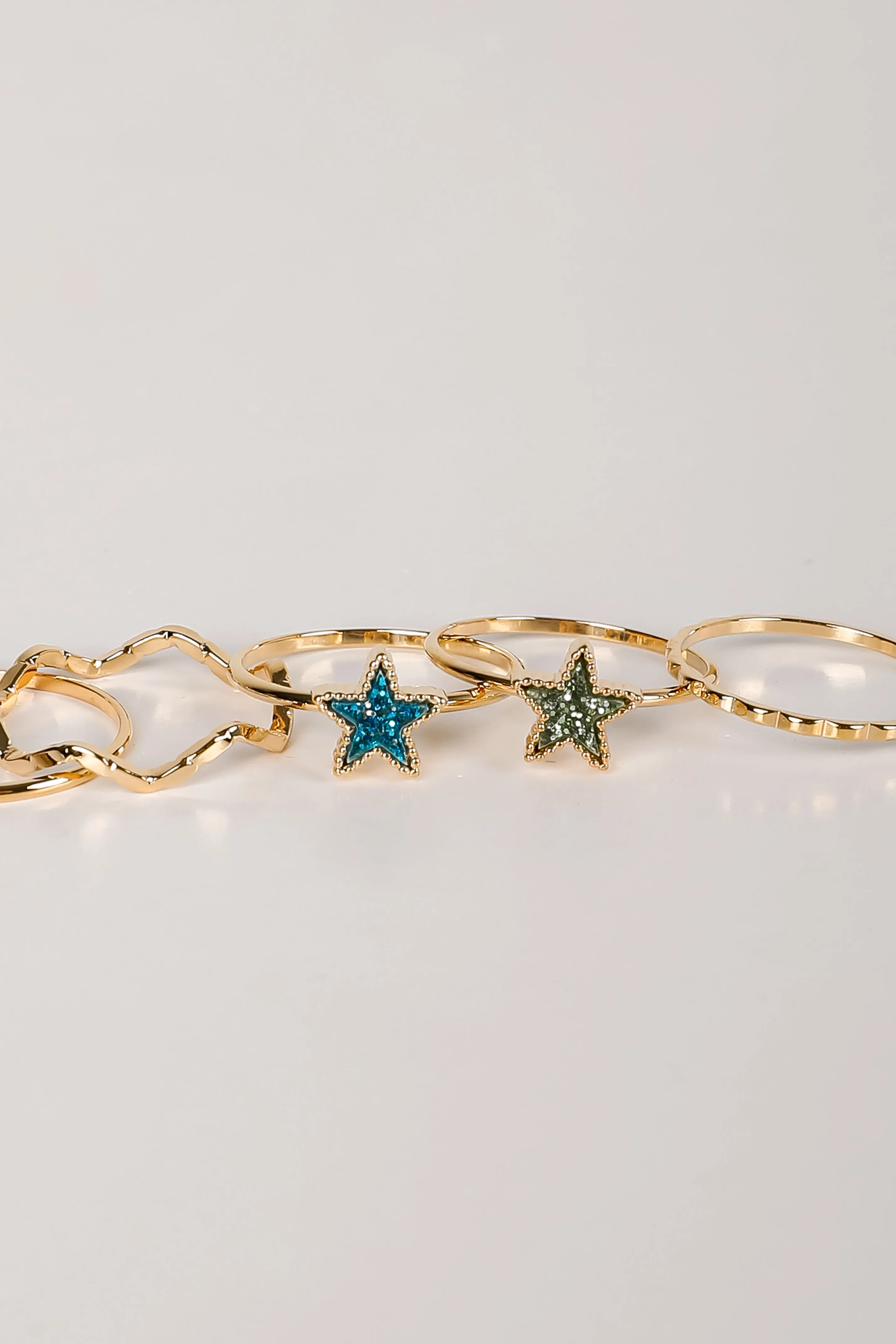 Erin Gold Star Ring Set