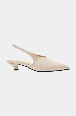 Eros Cream Leather Mules