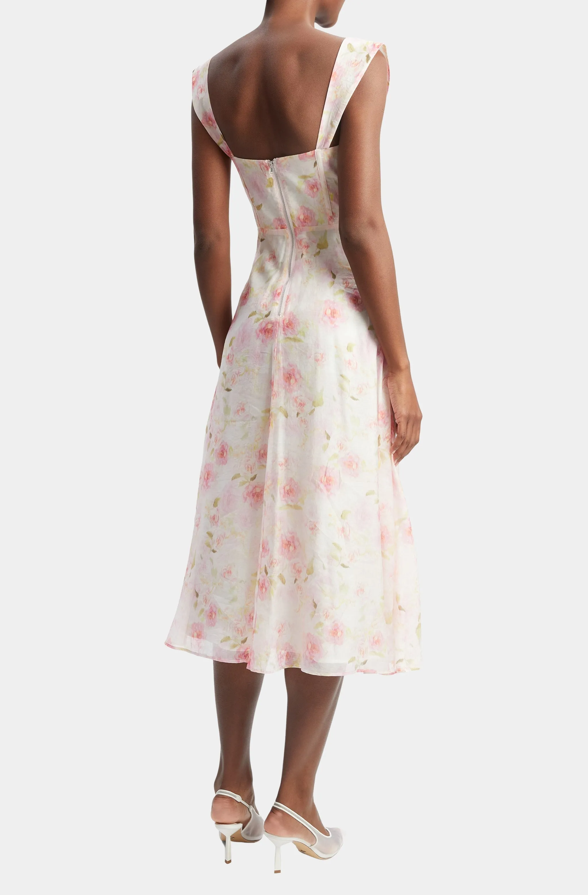 Esra Printed Midi Dress