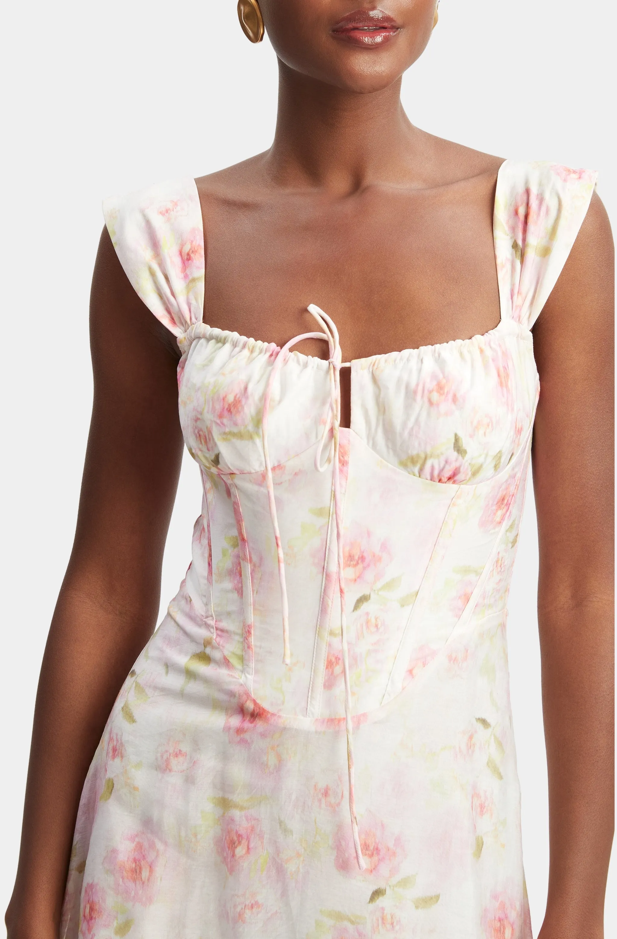 Esra Printed Midi Dress