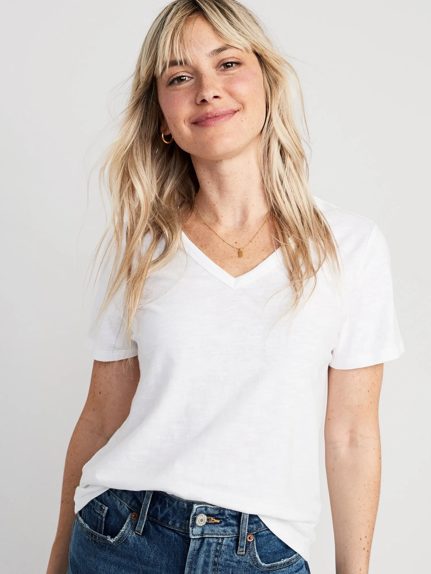 EveryWear V-Neck T-Shirt 2-Pack for Women Old-Navy