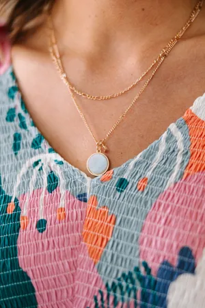 Feeling My Best Mint Green Necklace