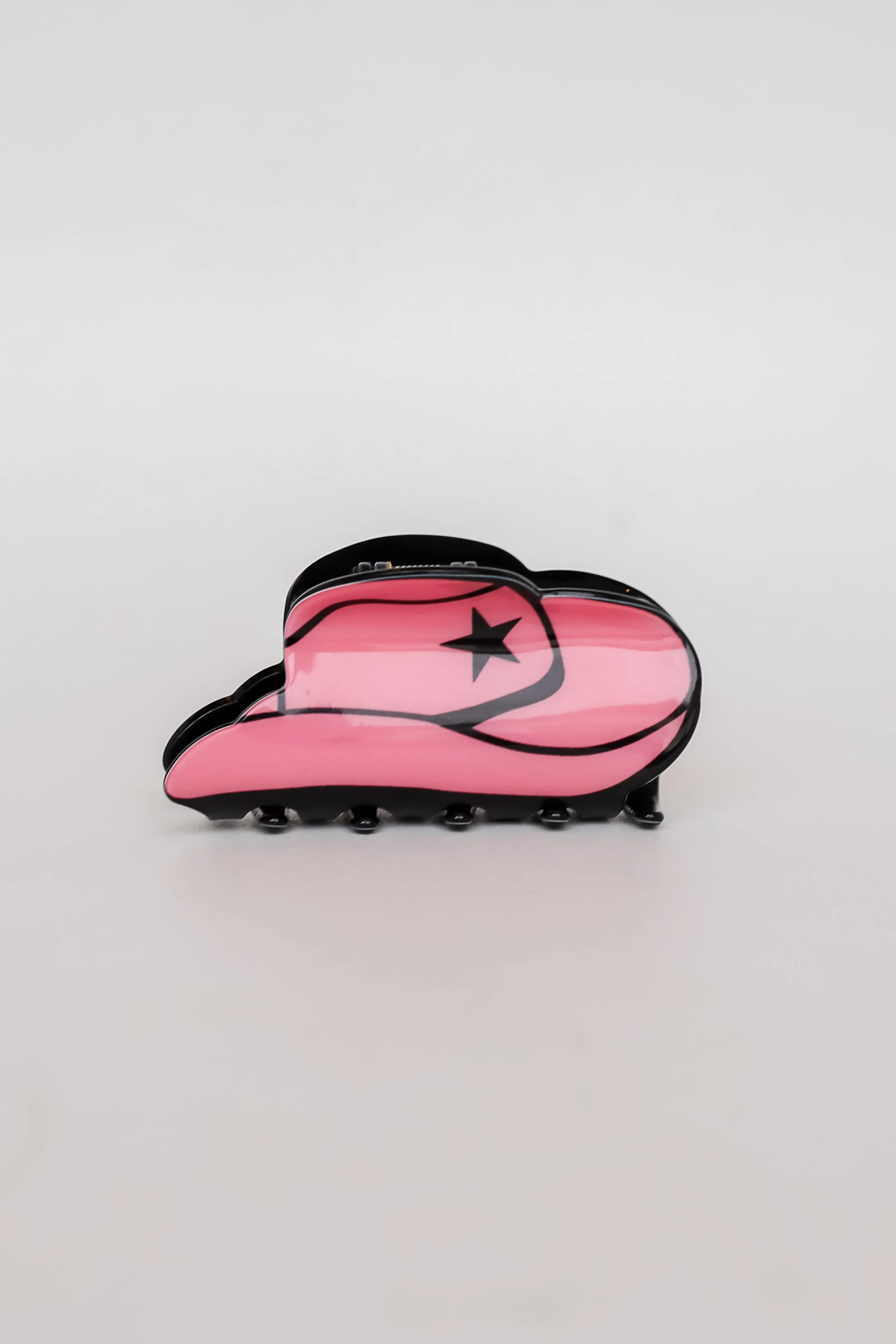 FINAL SALE - Wild Wild West Pink Cowboy Hat Claw Hair Clip
