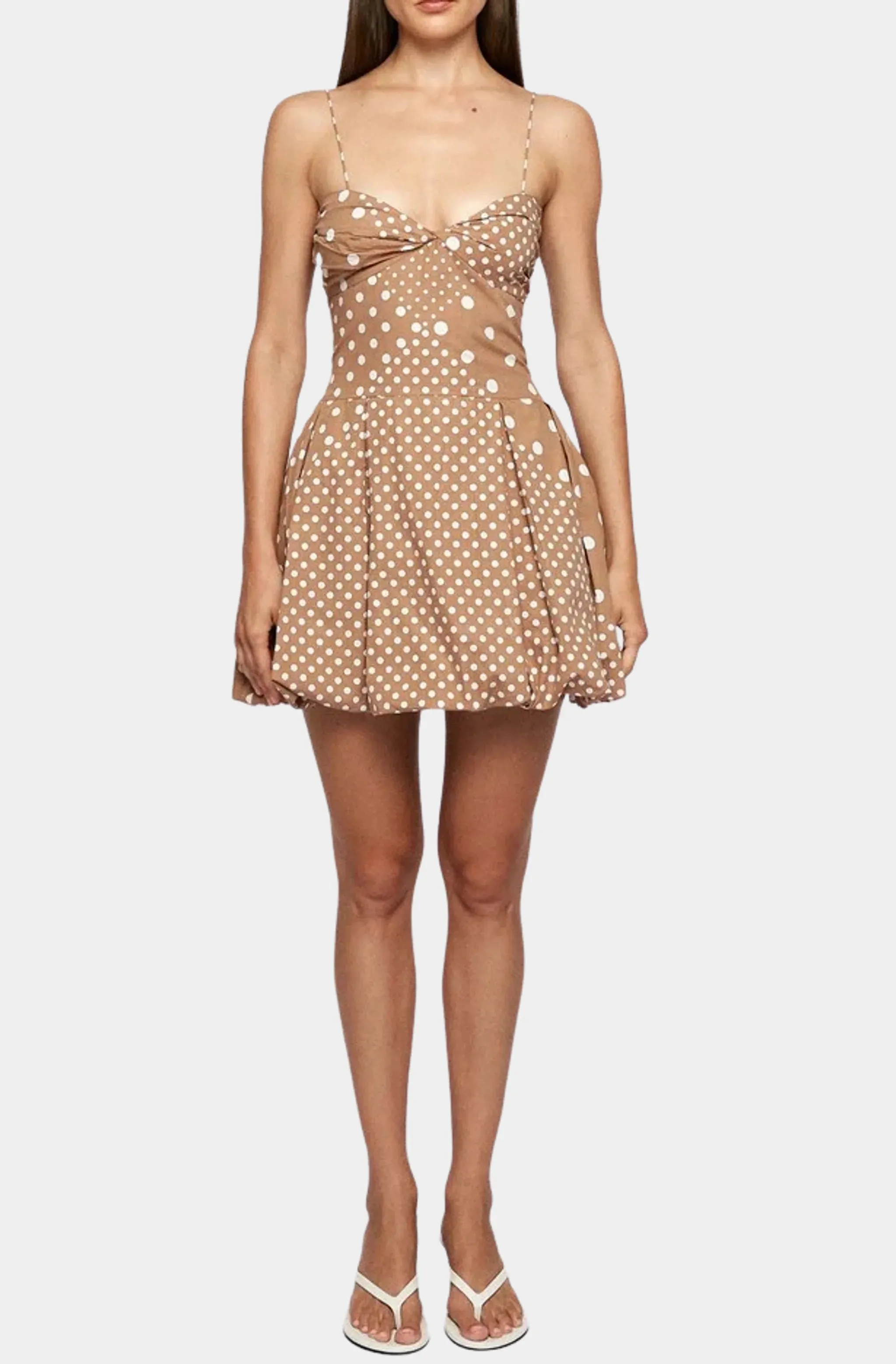Fitted Balloon Mini Dress