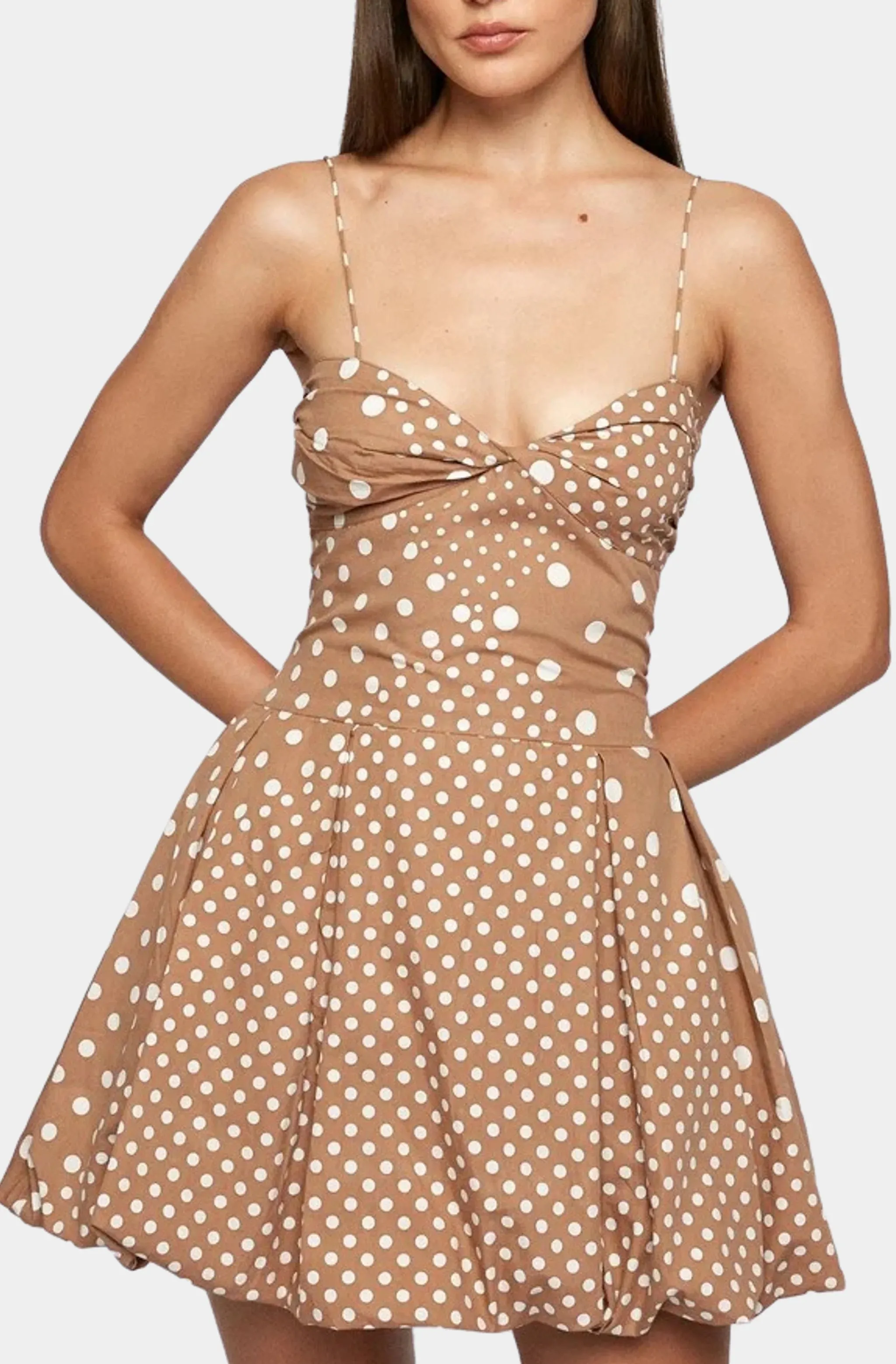 Fitted Balloon Mini Dress
