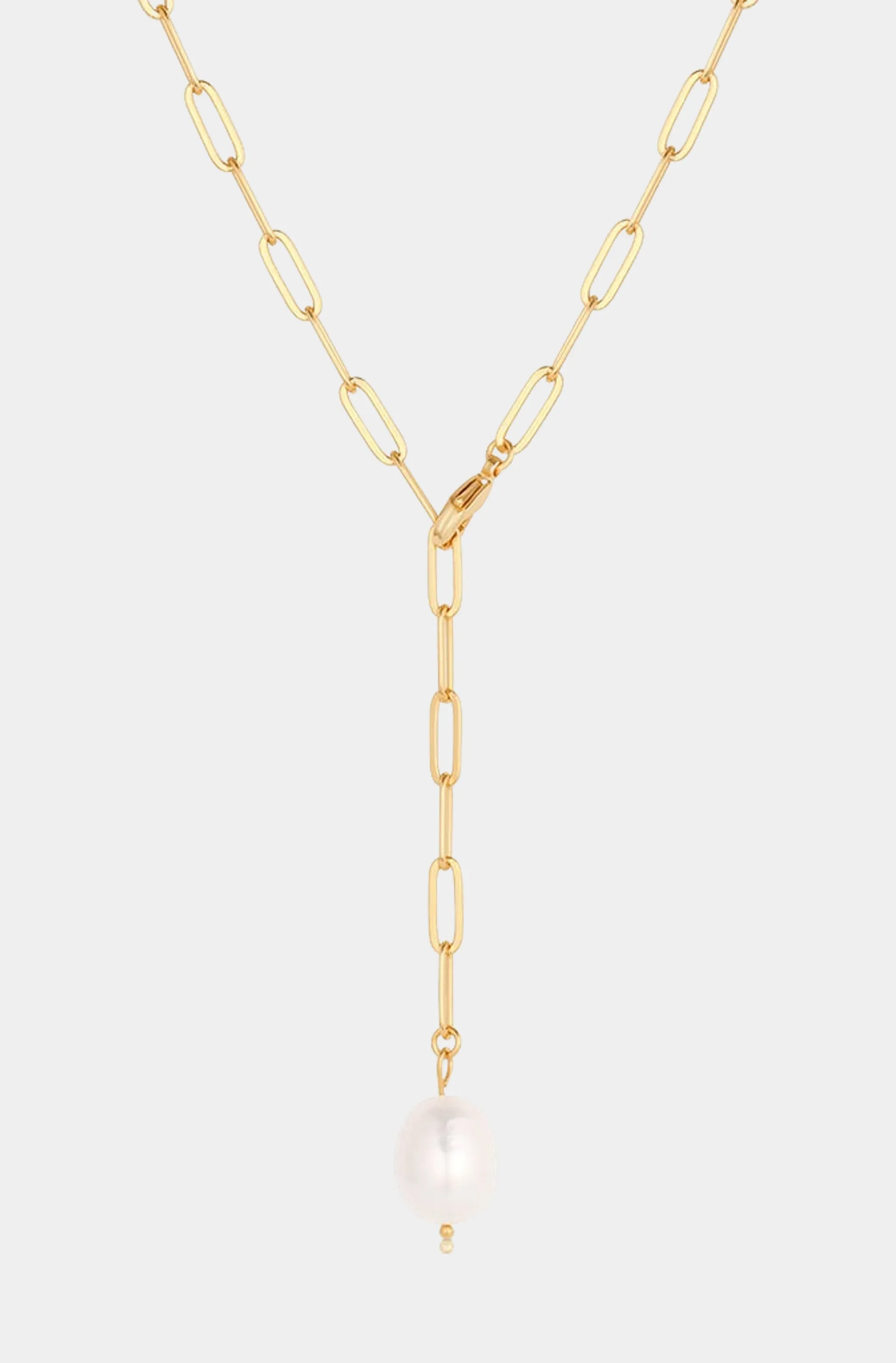Fortuna Onyx Lariat Necklace