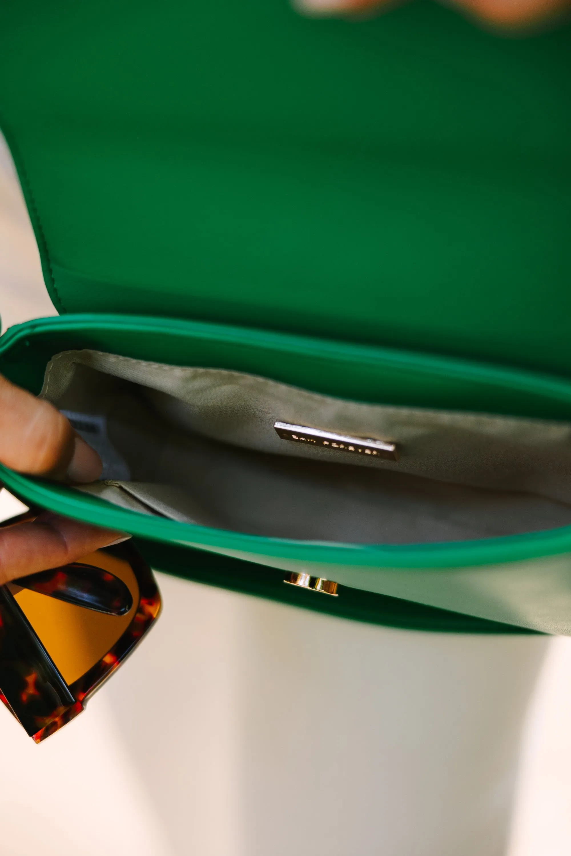 Fun Love Kelly Green Purse
