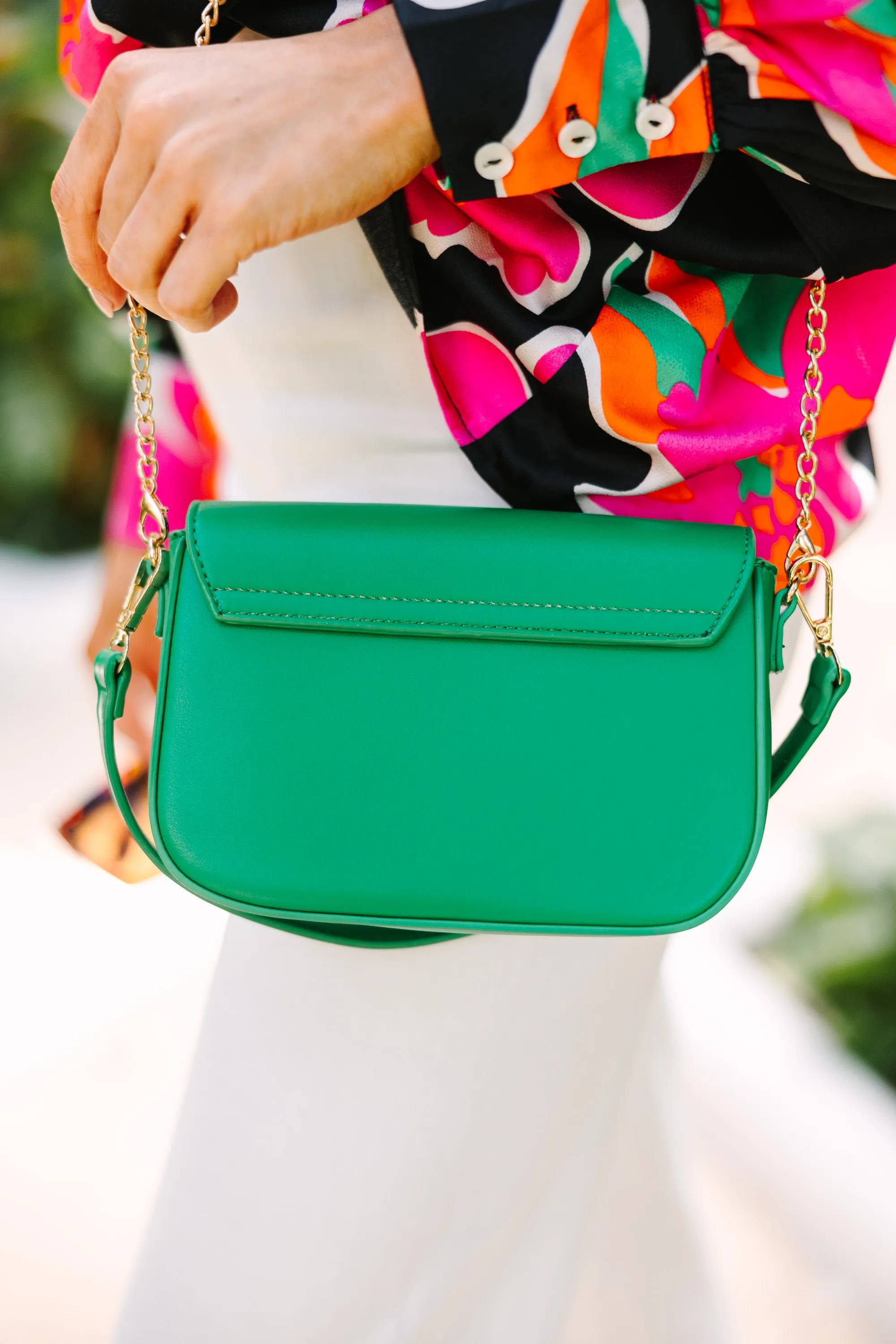 Fun Love Kelly Green Purse
