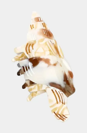 Hand-Painted Conch Shell Claw Hair Clip