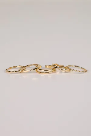 Hanna Gold Ring Set