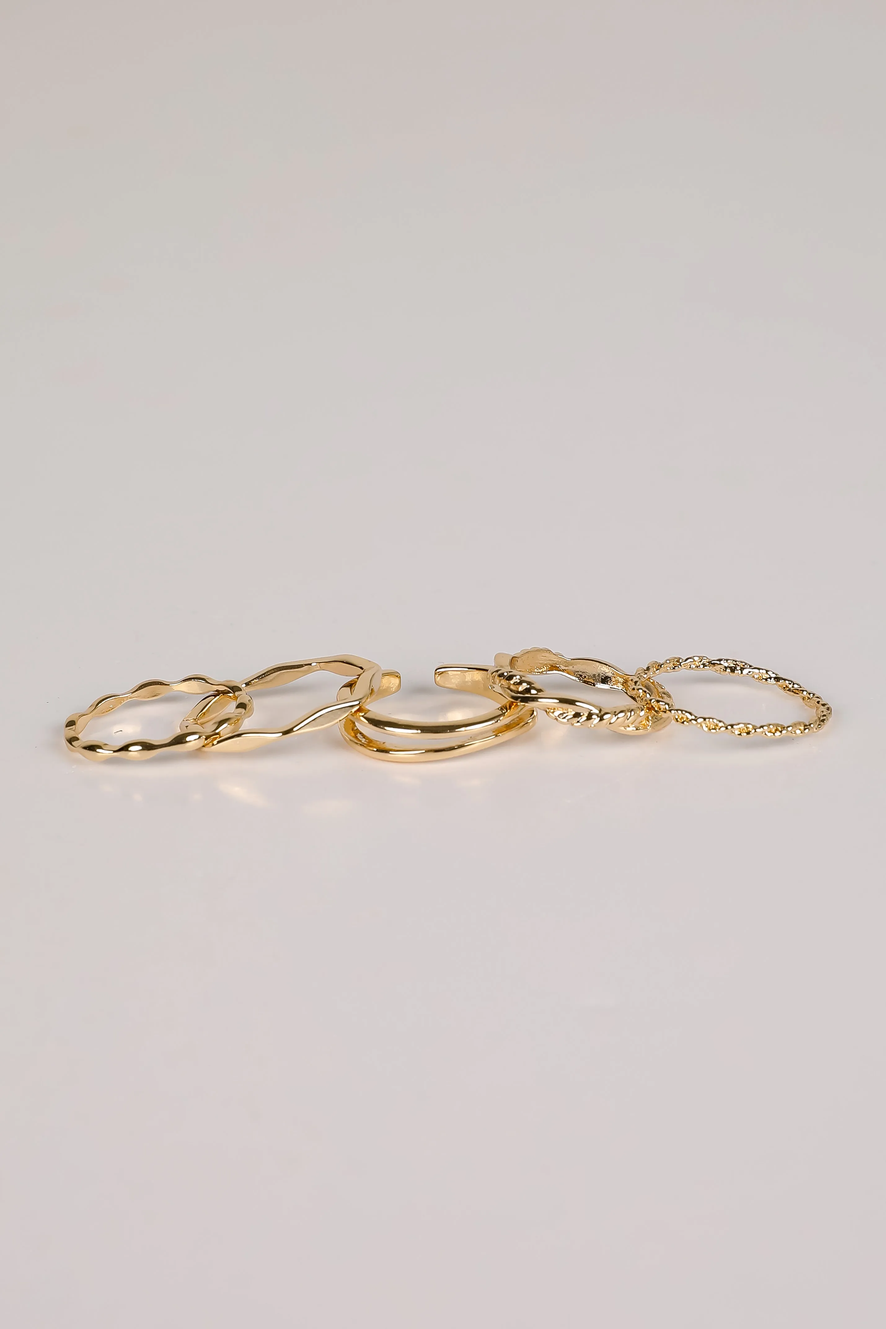 Hanna Gold Ring Set