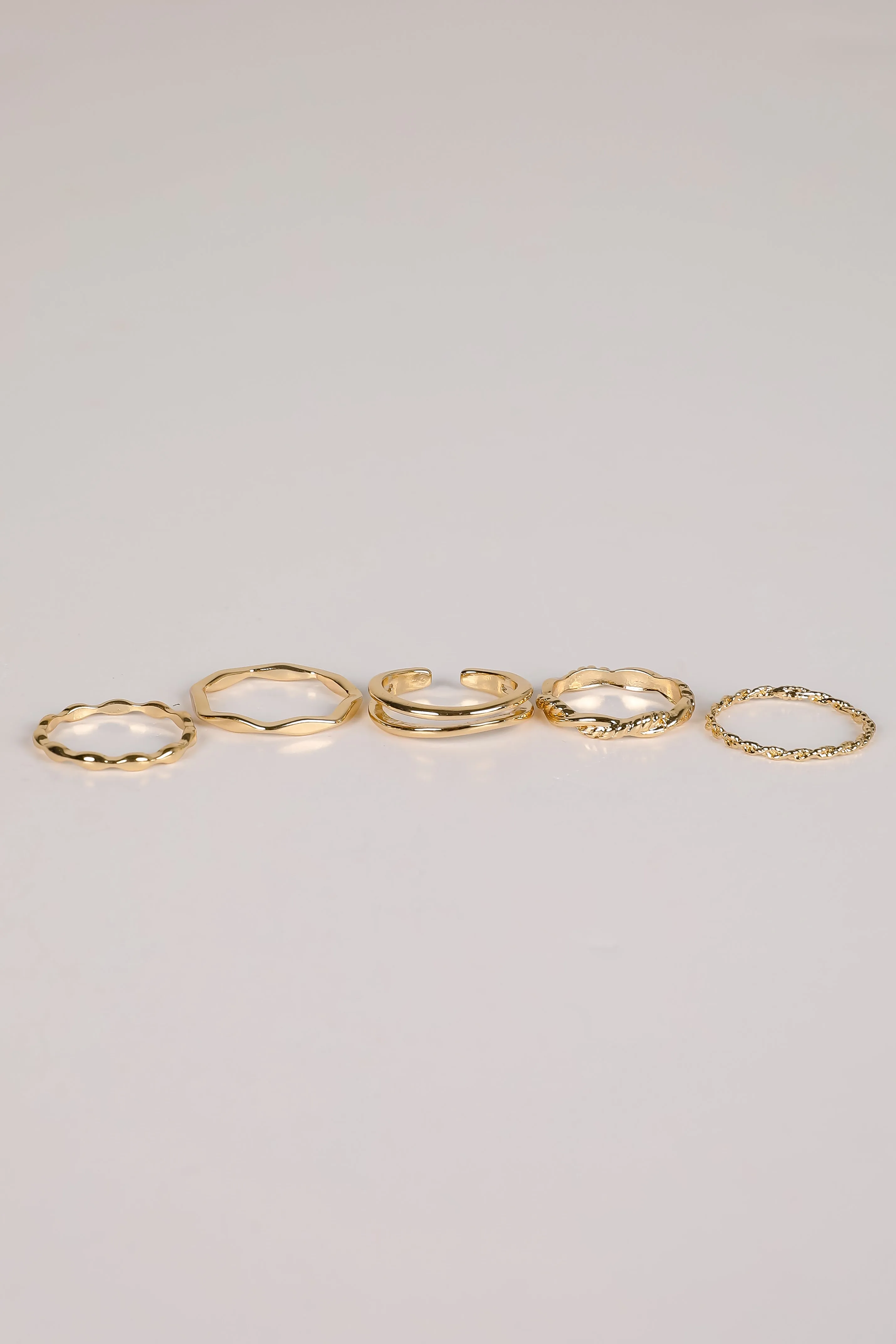 Hanna Gold Ring Set