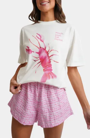 Hemline Exclusive Oversized Graphic Tee