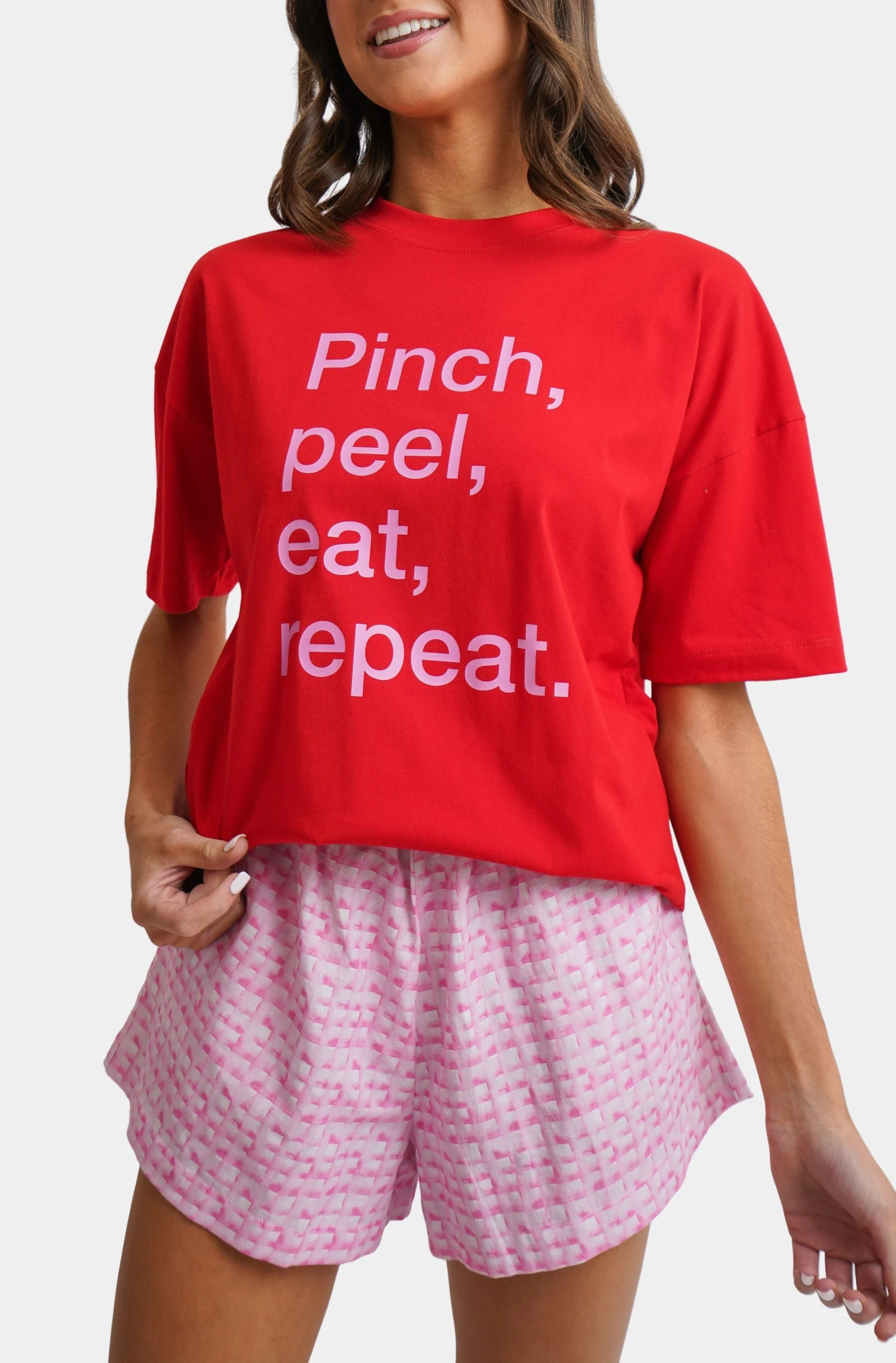 Hemline Exclusive Oversized Graphic Tee