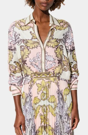 Lane Slit Cuff Oversized Button Down