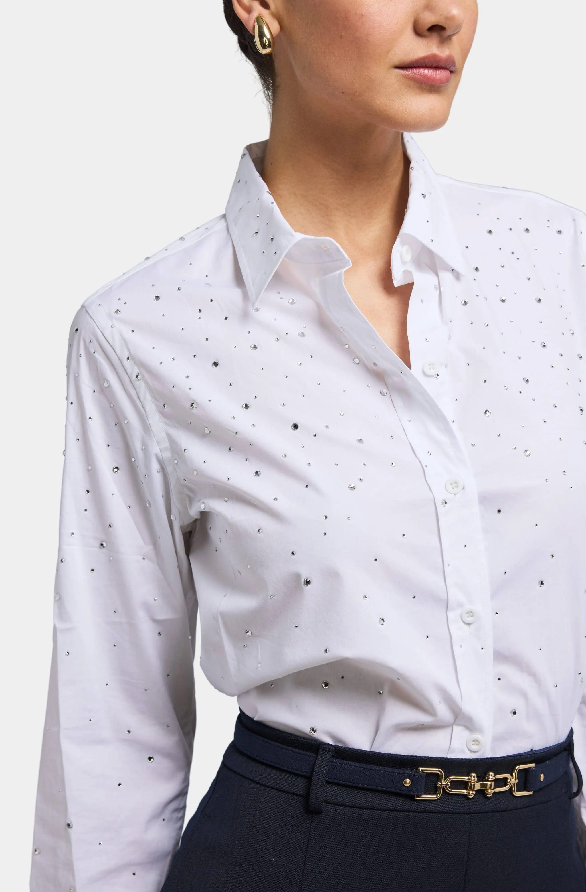 Marcello Crystal Poplin Shirt