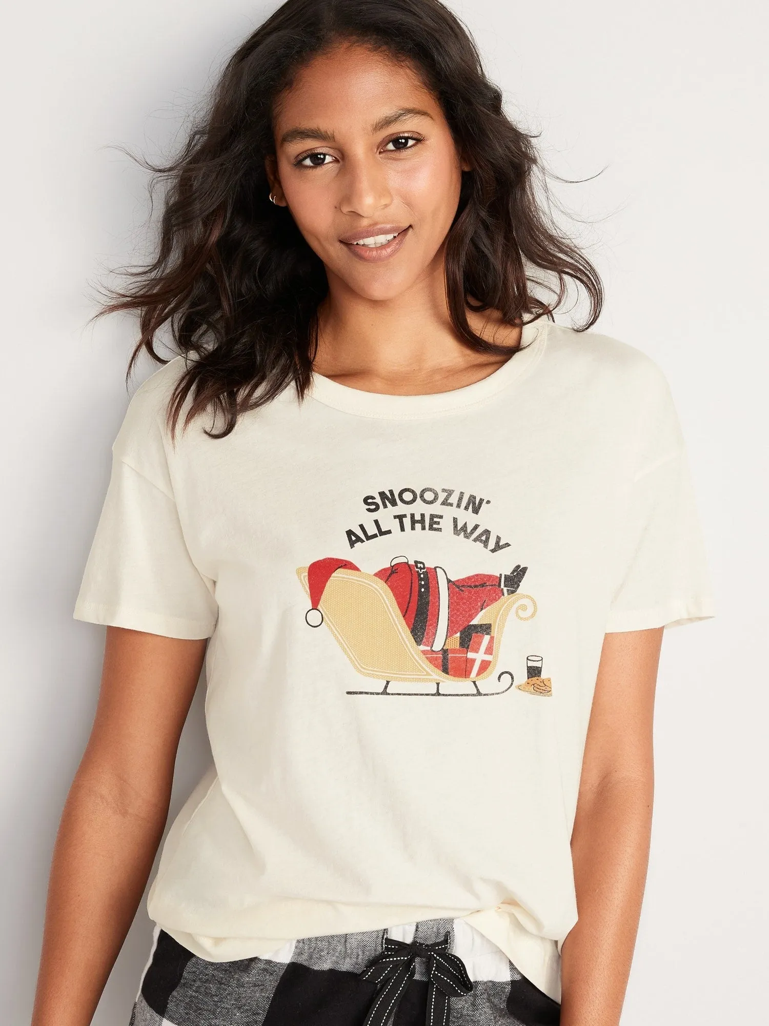 Matching Holiday Graphic Easy T-Shirt for Women Old-Navy