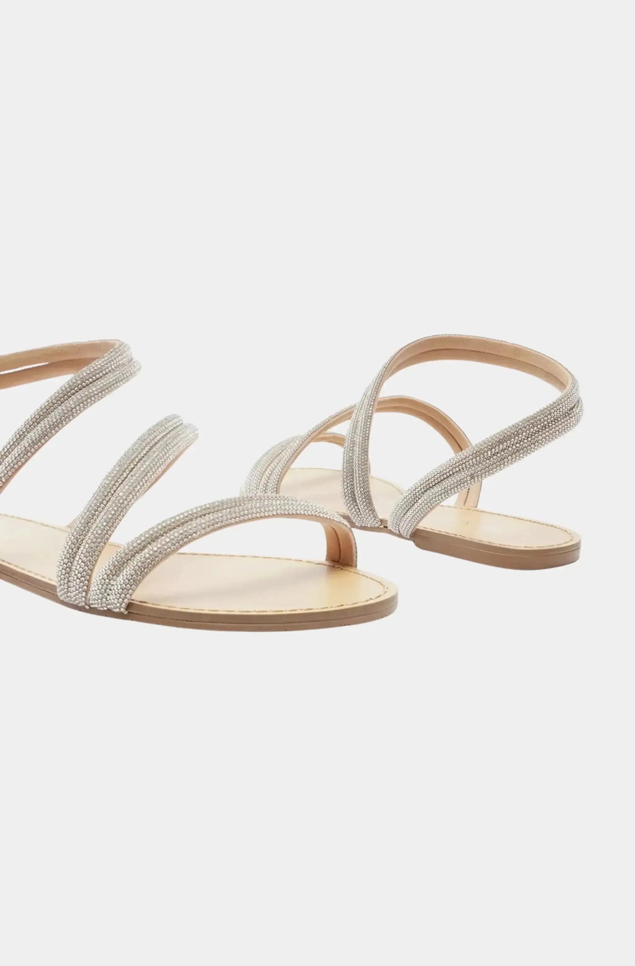 Mikayla Rhinestone Flat Sandal