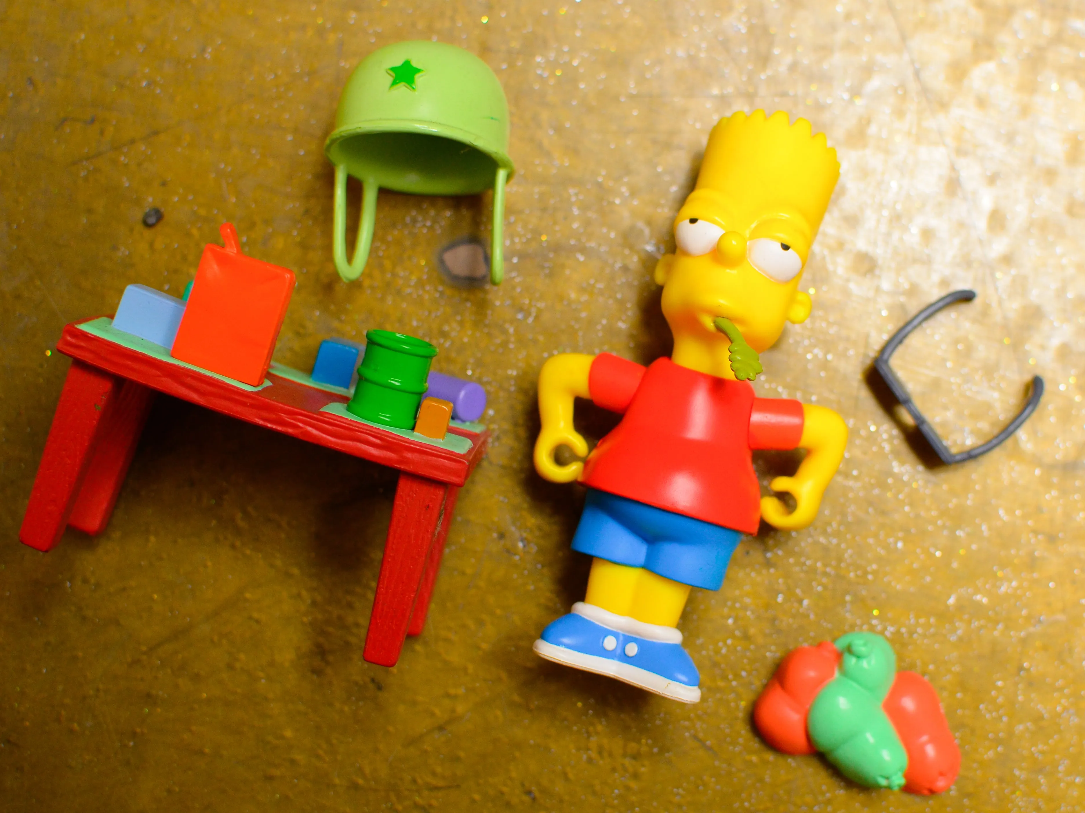 Military Bart - Playmates Simpsons World Of Springfield Vintage Figure