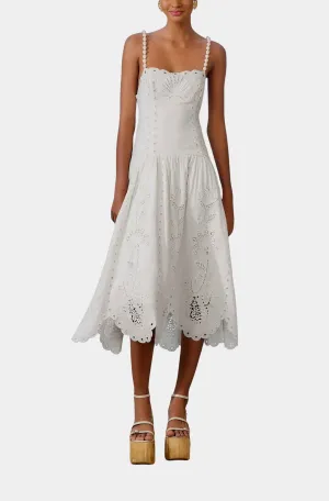 Off-White Richelieu Midi Dress