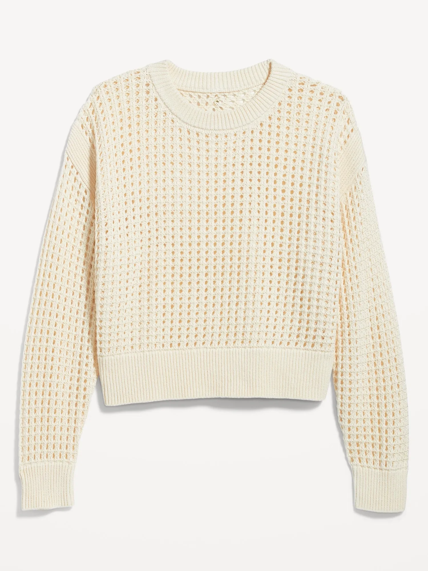Open-Stitch Sweater for Women
