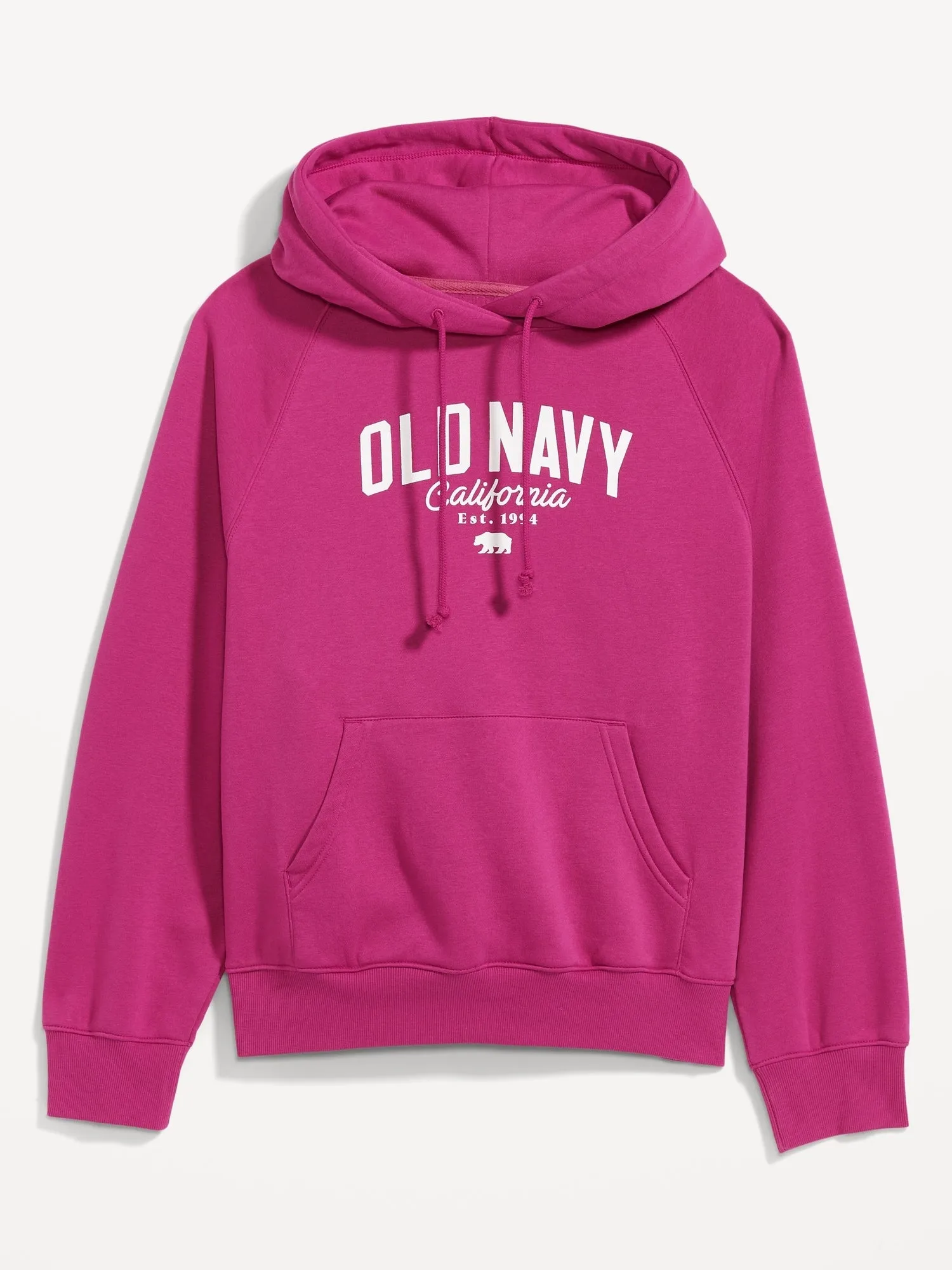 Oversized Fleece Logo Graphic Hoodie for Women Old-Navy