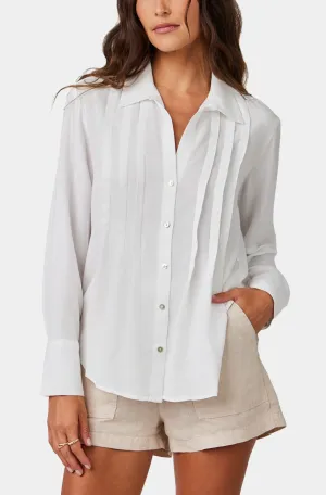 Pintuck Button Down