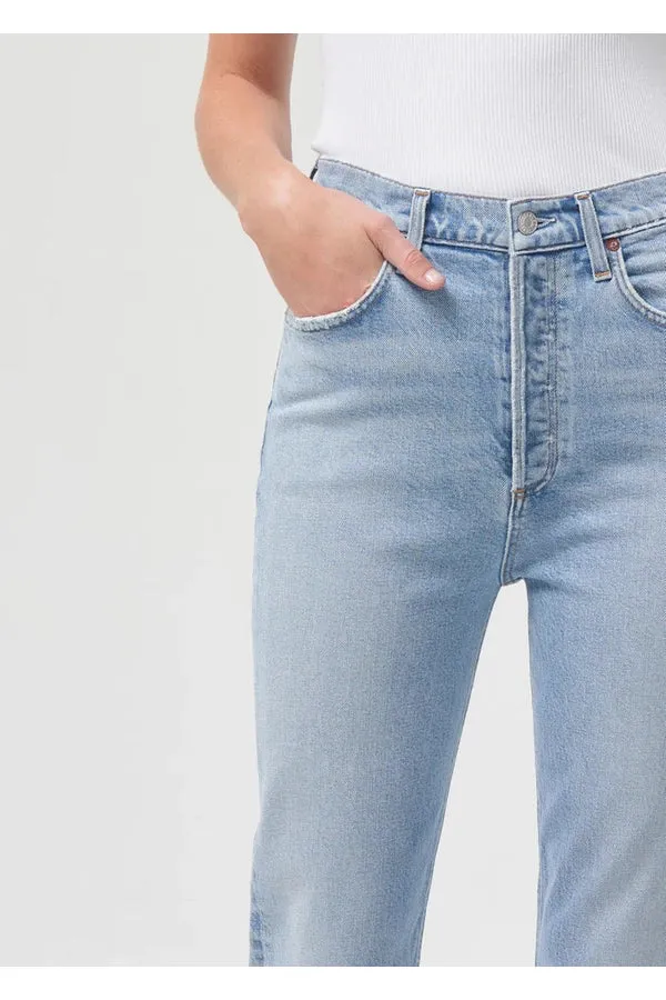 Riley High Rise Straight Crop