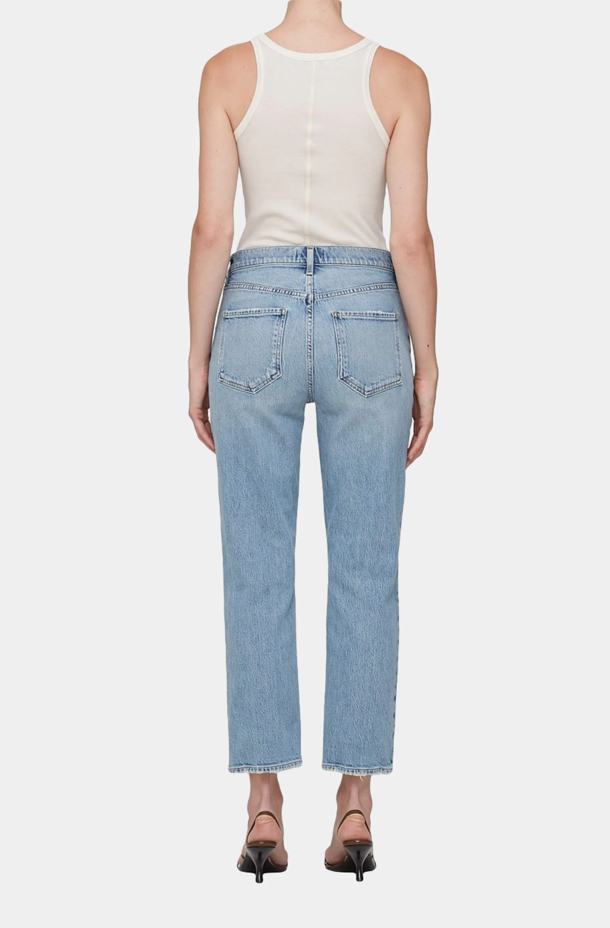 Riley High Rise Straight Crop