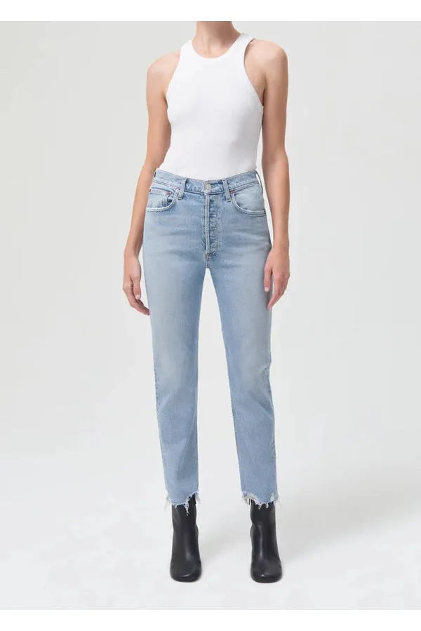 Riley High Rise Straight Crop
