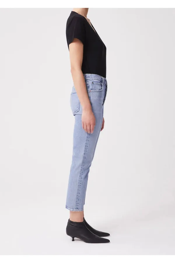 Riley High Rise Straight Crop